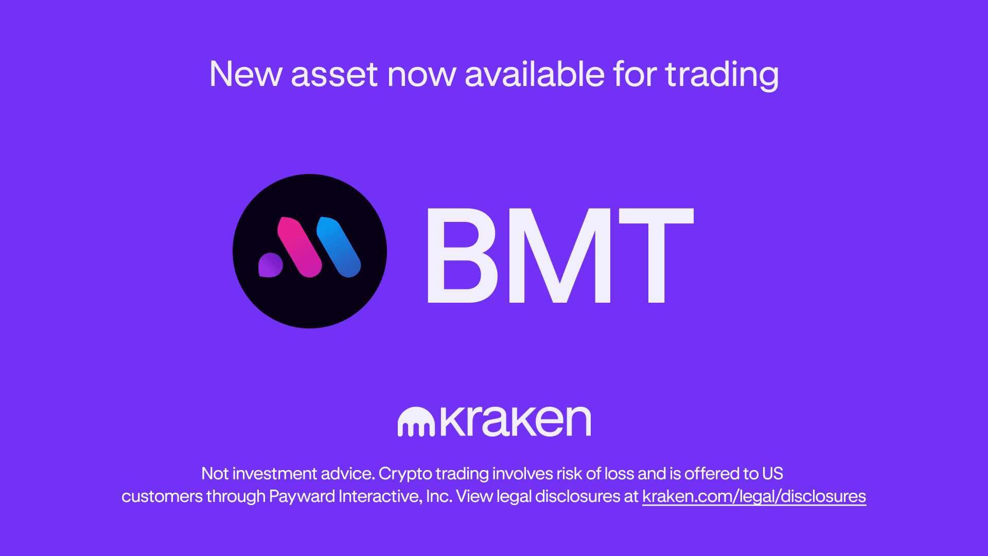 BMT is available for trading!