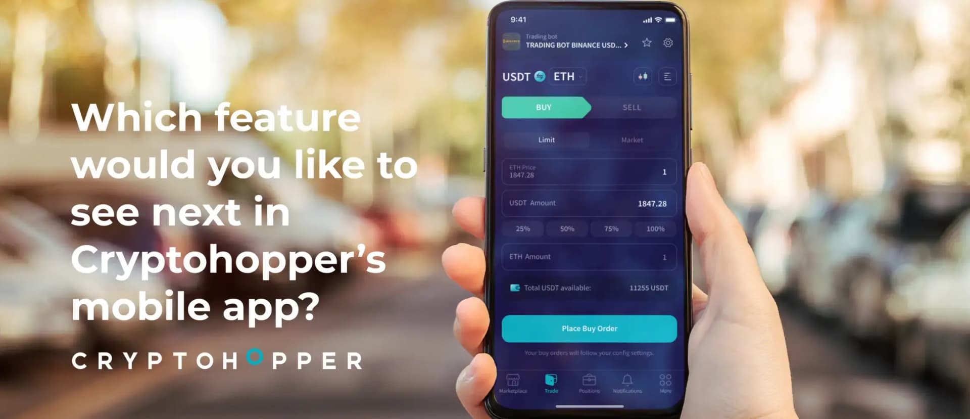 Cryptohopper mobile app