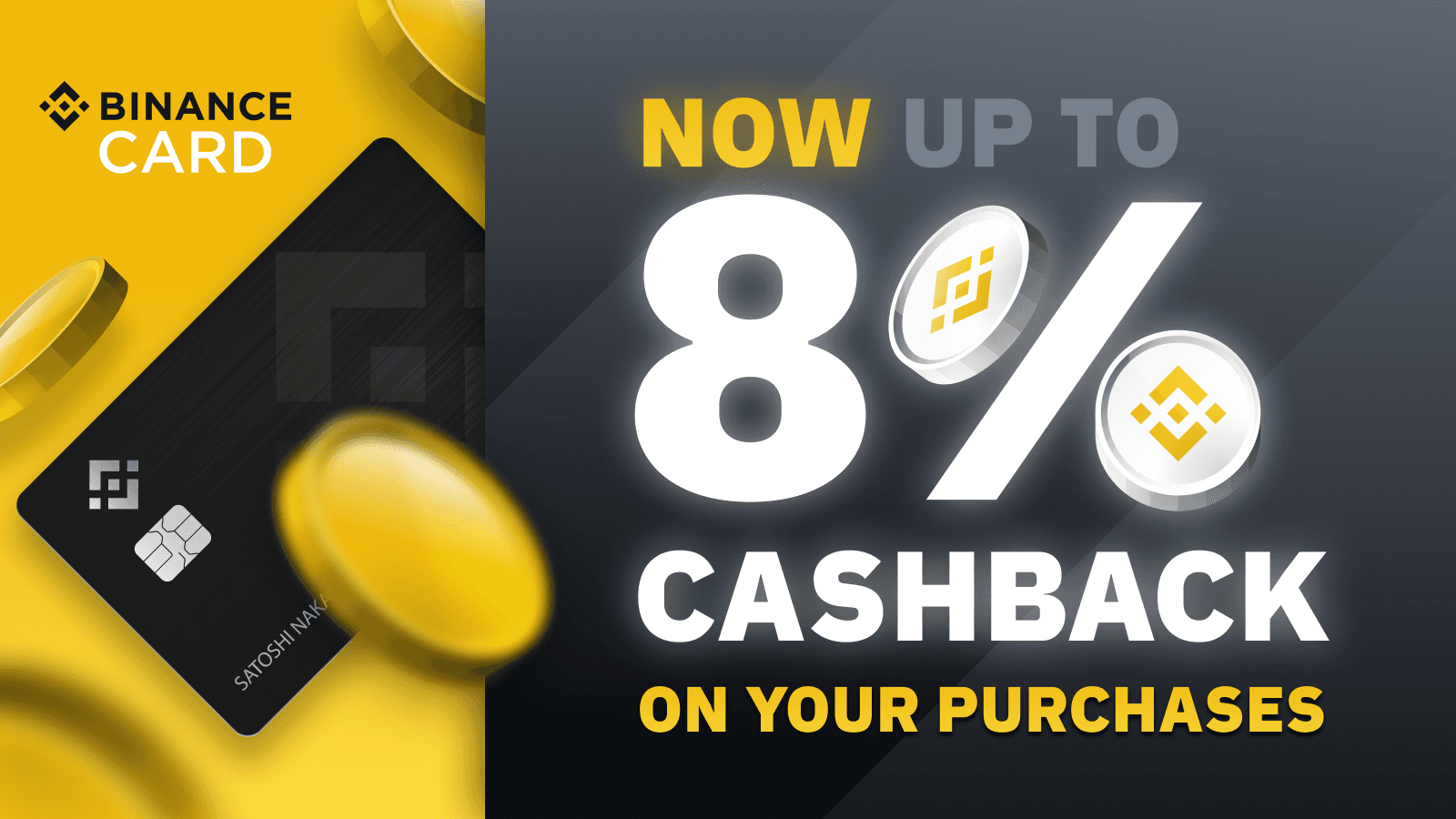 Binance Visa Cards Are Now Available in Europe. Get Up to 8% Cashback.