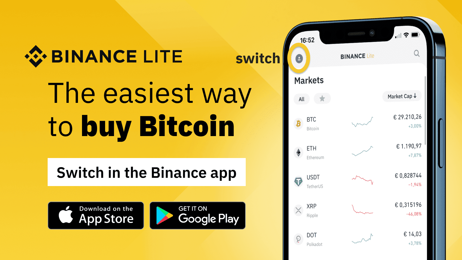 Introducing Lite Mode on the Binance App: The Easiest Way To Buy Bitcoin
