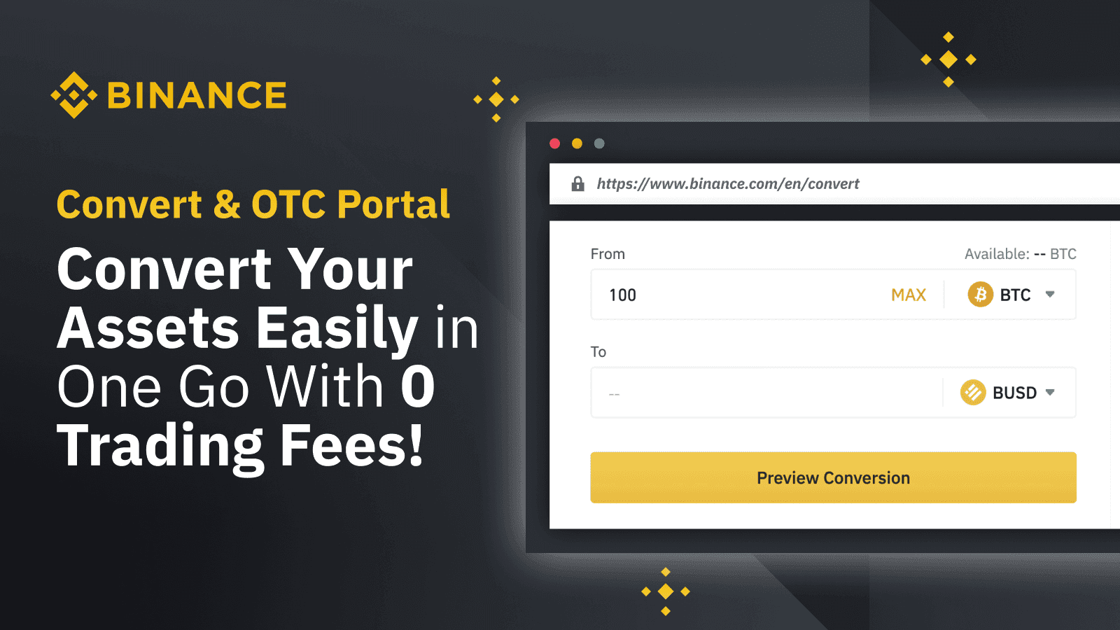 How to Buy and Sell BTC and Other Cryptocurrencies with USD/Fiat Using the Binance Convert & OTC Portal