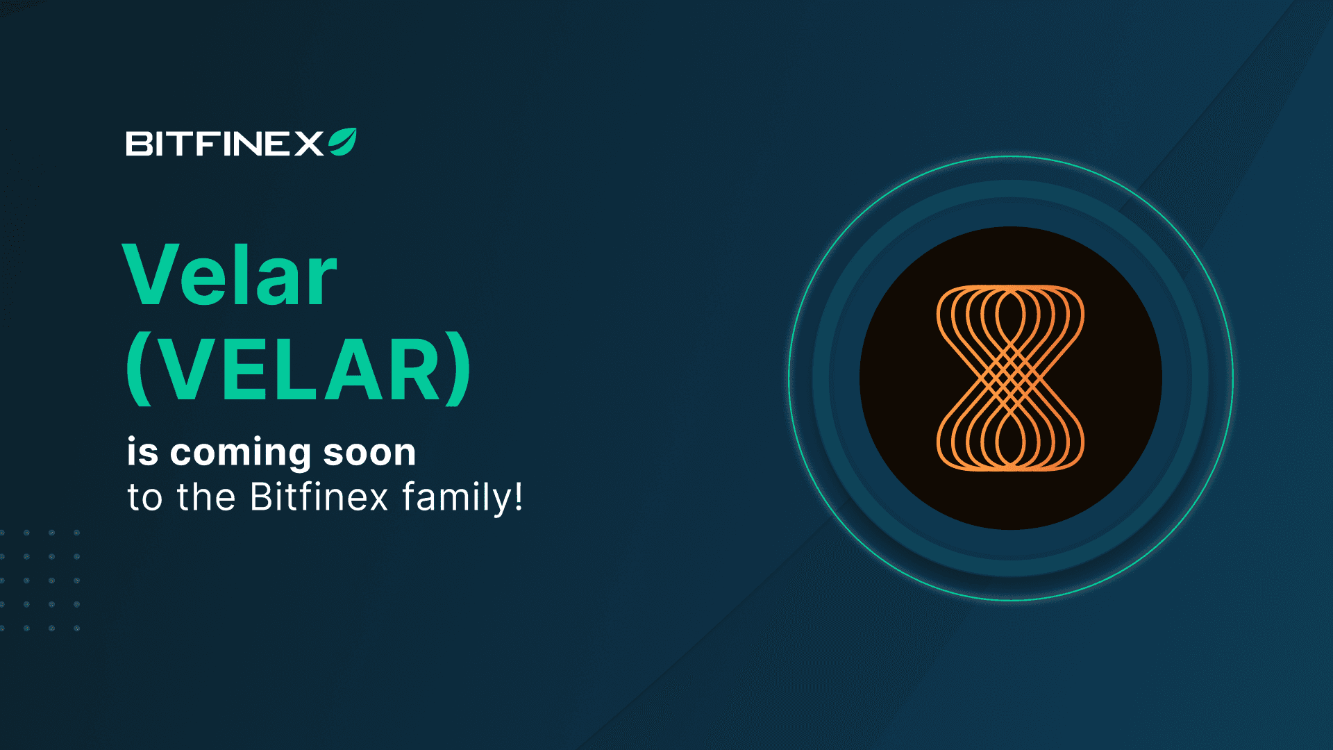 Bitfinex to List VELAR, Native Token of Velar
