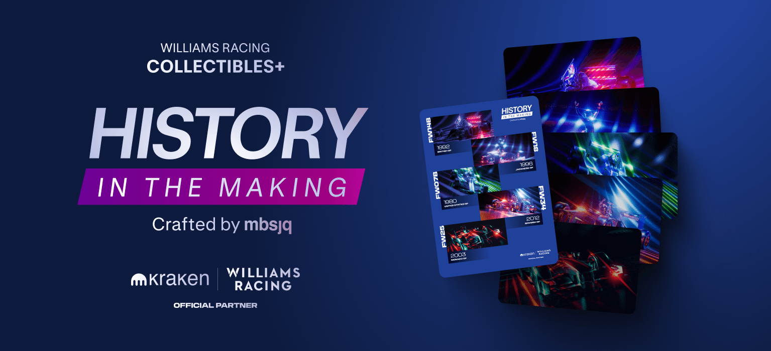 Claim all 5 History in the Making Collectibles for a chance to win signed editions from Williams Racing drivers