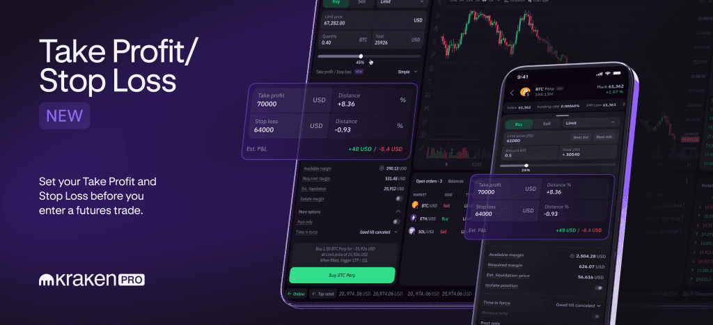 Kraken Pro futures adds take profit/stop loss orders for enhanced risk management