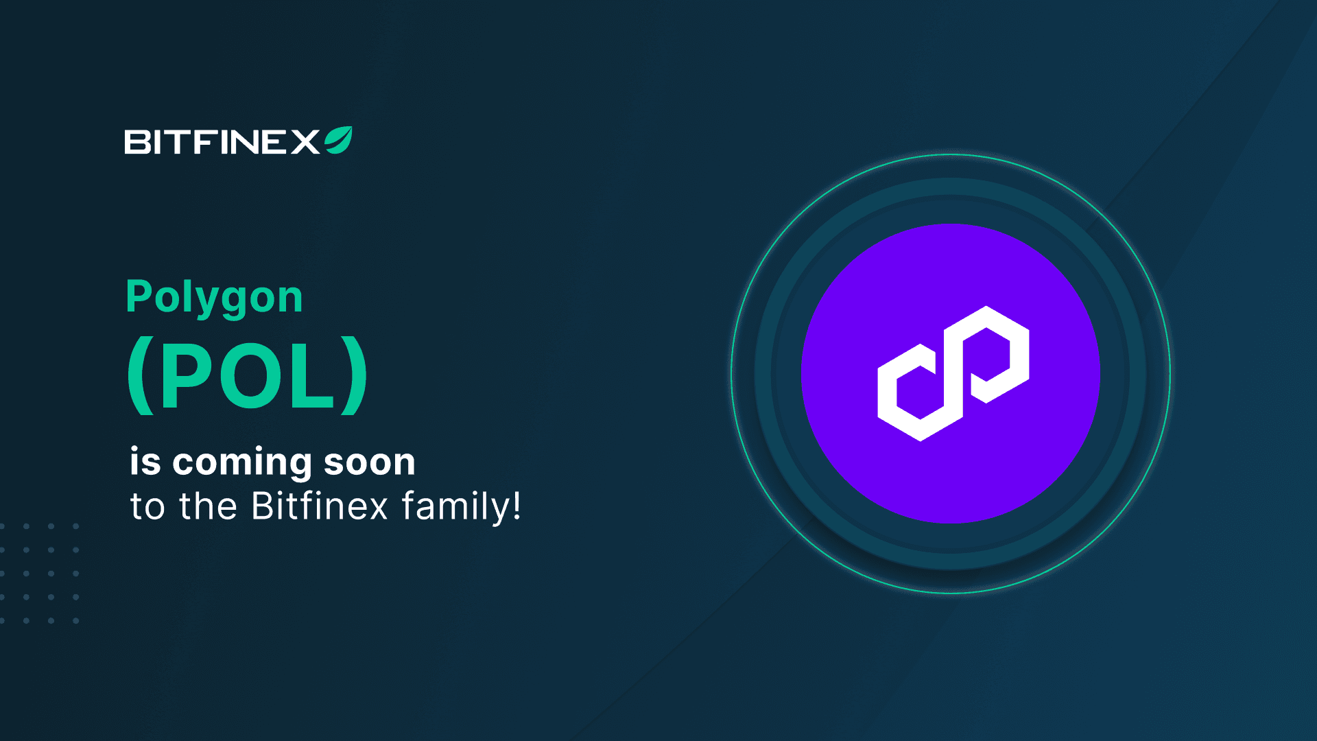 Bitfinex to List POL, Native Token of Polygon