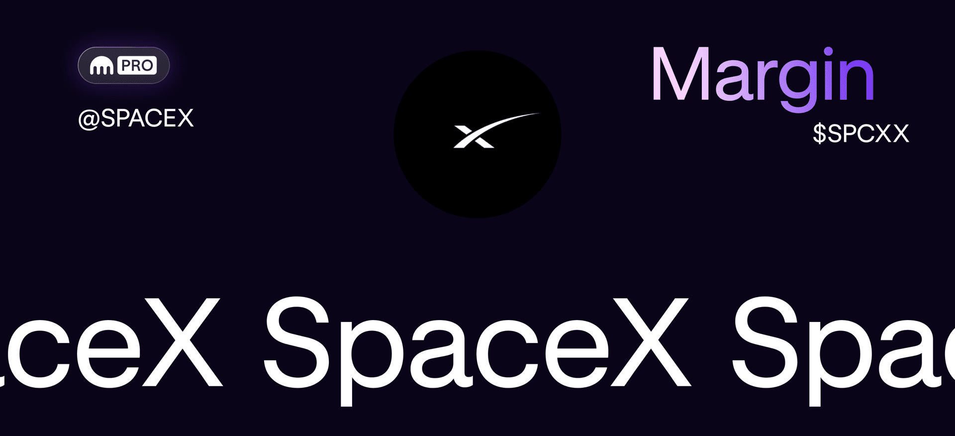 New pair available for margin trading: SPCXx!