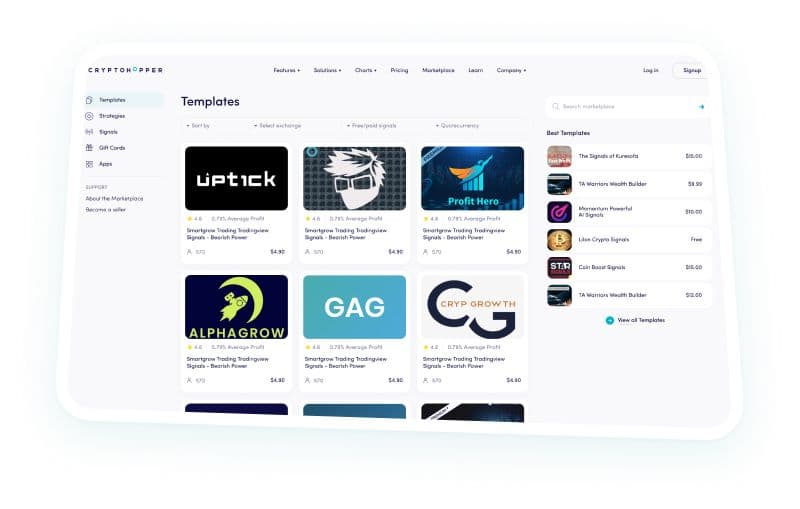 Cryptohopper Marketplace
