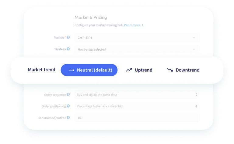 Tendencias de creación de mercados Cryptohopper