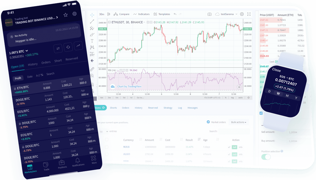 Maqueta de la plataforma en diferentes dispositivos.