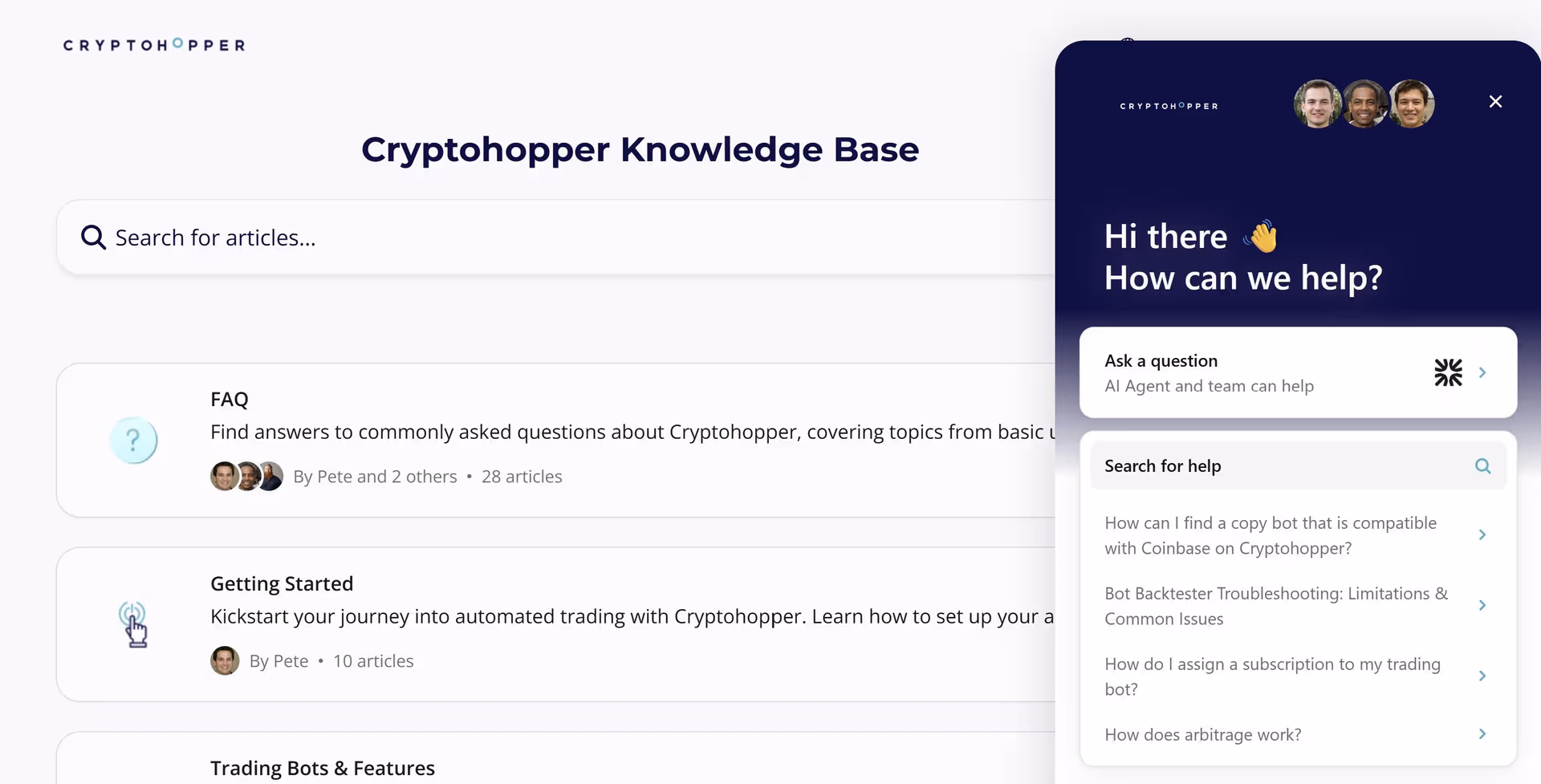Cryptohopper Support Portal