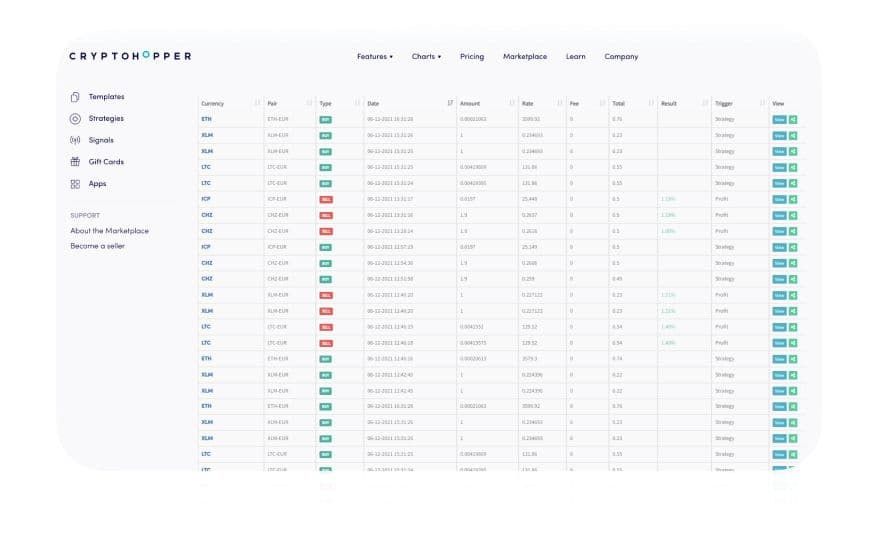 Convertir fondos automáticamente.